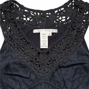 Max Studio Black Linen Dress